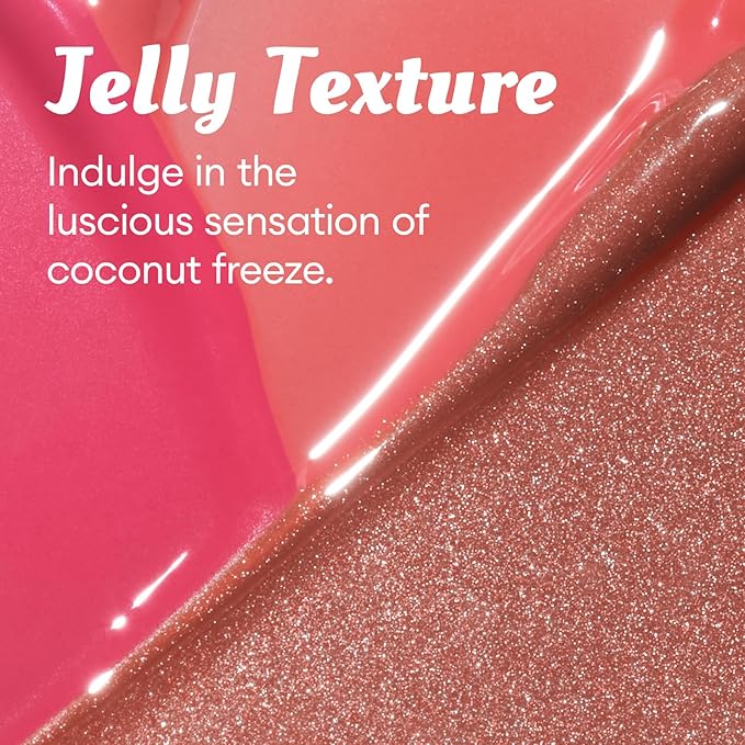 ITY Lip Gloss, Lip Plumper with Hyaluronic Acid, Lip Stain Moisturizing, Coconut Flavored Lipstick, Jelly Texture, 0.09 oz, 02 Guava Crush
