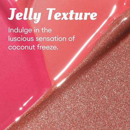 ITY Lip Gloss, Lip Plumper with Hyaluronic Acid, Lip Stain Moisturizing, Coconut Flavored Lipstick, Jelly Texture, 0.09 oz, 02 Guava Crush