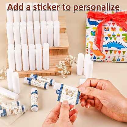 60 Pack Lip Balm Unlabeled, Natural