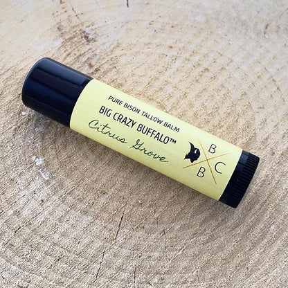 Pure Bison Tallow Lip Balm, Citrus Forming