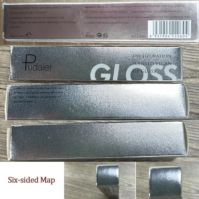 AKARY Shimmery Glitter Lip Gloss, Tinted Hydrating Waterproof Long Lasting Liquid Lipstick for Lip Plumper Makeup with Jojoba Seed OilRosa, Sparkle Lipstick Moisturizing High Shine Lip Glow Stain, 07