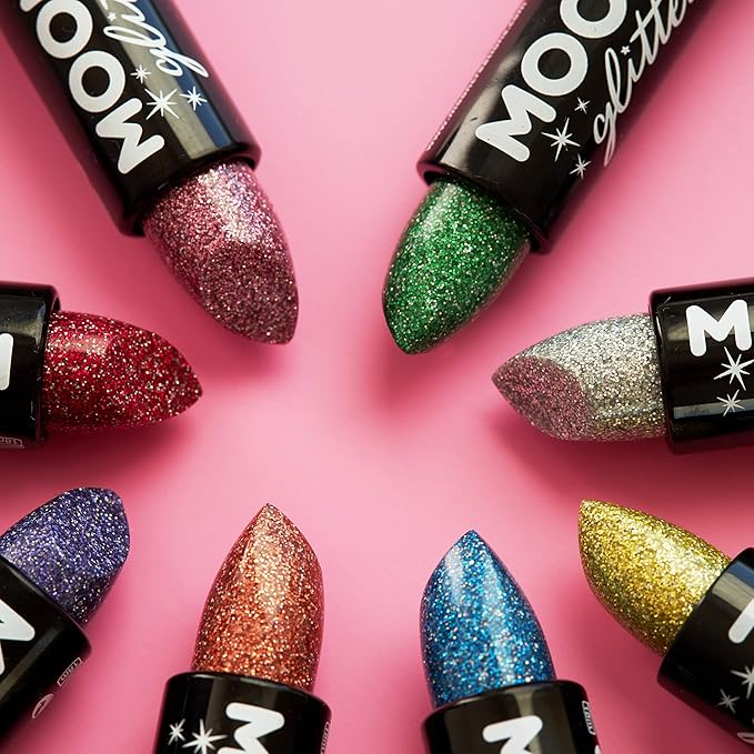 Moon Glitter Holographic Glitter Lipstick 0.17oz - Pink