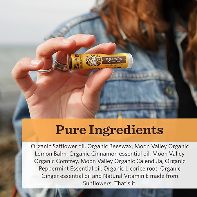 Moon Valley Organics Beeswax Lip Balm (ZINGY