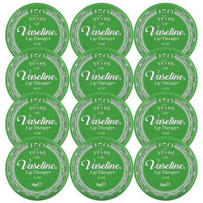 12 x Vaseline Lip Therapy Aloe 20g