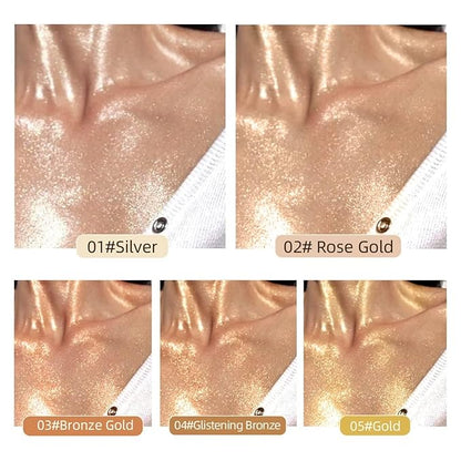 Moisturizing Body Luminizers 5 Colors Smooth and Shimmer Bronze Gold) 40ml