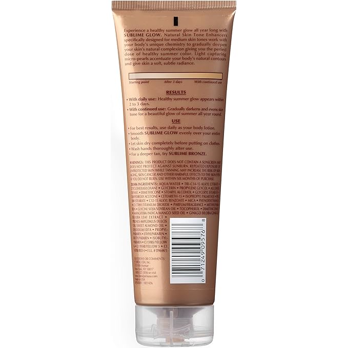 L'Oreal Paris Sublime Bronze Glow Daily Moisturizer and Natural Skin Tone Enhancer, Medium Skin Tones, 8 fl. Oz
