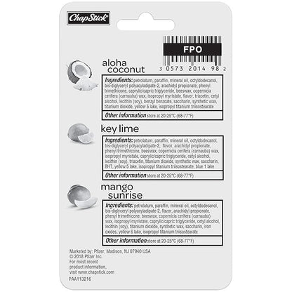 ChapStick Tropical Paradise Collection Mango, Lime