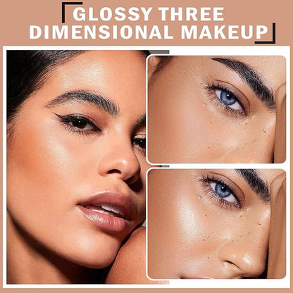 Body Hair Glitter Powder Highlighter Makeup Powder Polvo Makeup-Pearl White