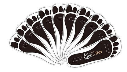 25 Pairs (50Feets) Spray Tanning Feet Pads Disposable Sunless Airbrush Tanning Tent Foot Protection
