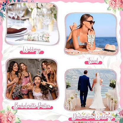 36 Pcs Sunscreen for Wedding Favors SPF 30 Wedding Mini Sunscreen Lotion 1 oz Travel Sunscreen Bulk Bridal Shower Favors Gifts for Wedding Guest Gifts Party Supplies (Flower)