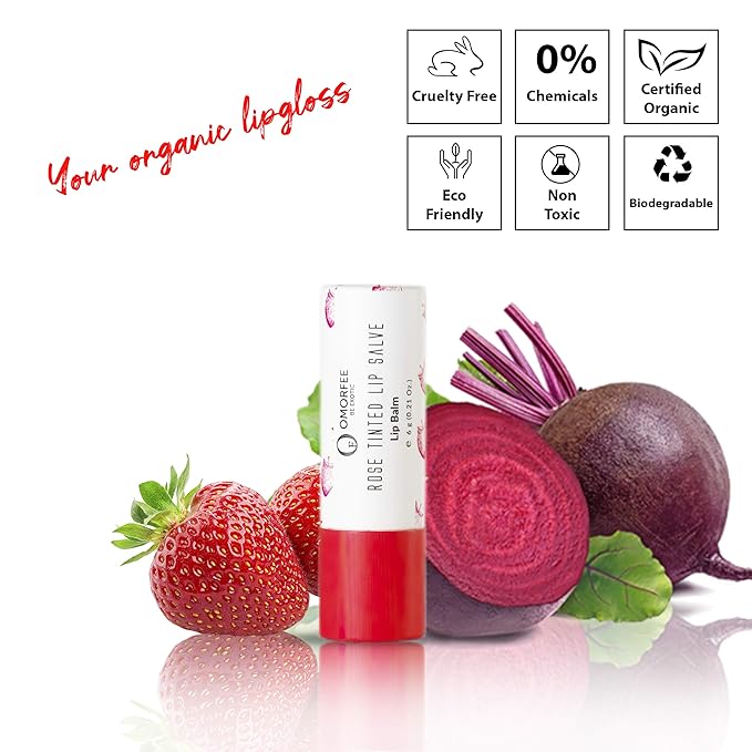 Omorfee 100% Organic Tinted Lip Balm 6g/0.21Oz