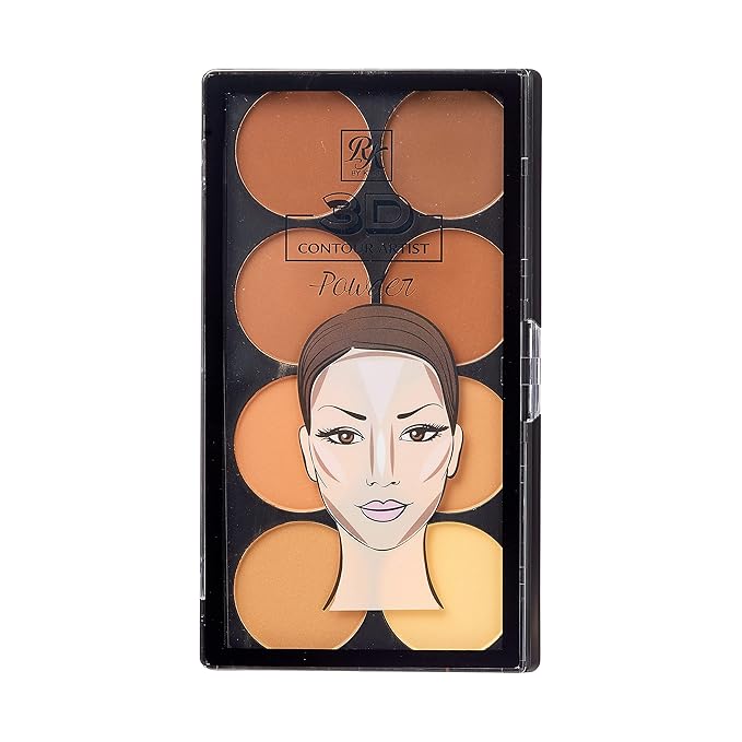 Ruby Kisses 3D Powder Contour Palette Medium Dark