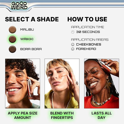 GOOD WEIRD Back From Vacay Bronzer - Vegan (Medium Bronze)