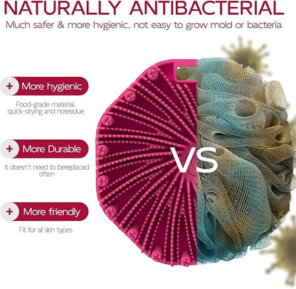 Silicone body scrubber, exfoliating body