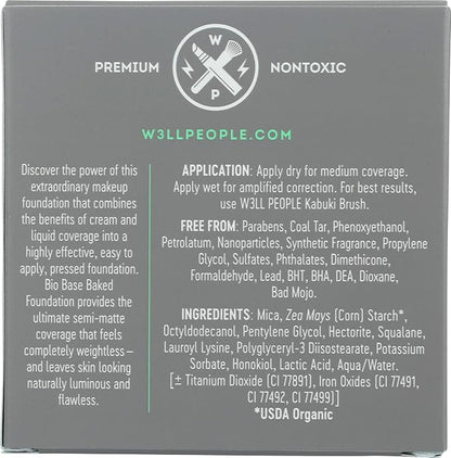 Well People Bio Powder Foundation, Lightweight & Hydrating Cruelty-free, 6N