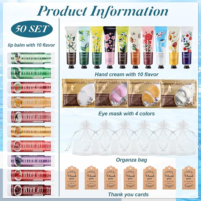 50 Sets Scented Hand Cream and Bag