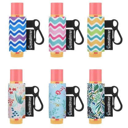 6 Pack Compact Clip-On Chapstick Holder Large