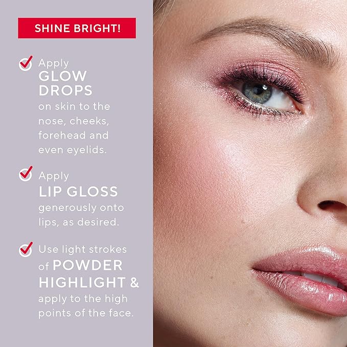 Mirabella 4-Piece Makeup Set for Women & Girls,