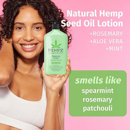 HEMPZ Herbal Body Moisturizer, Rosemary & 2.25 Oz