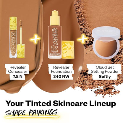 Kosas Revealer Concealer - Medium Coverage Makeup with 7.8 N)