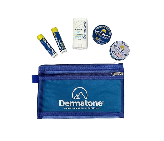Dermatone Outdoor Protection Kit | Contains 4 of our Sunscreen, Skin Protection Products | z-Cote, Classic Tin, Mineral Sunscreen Stick and 2 Medicated Lip Balms