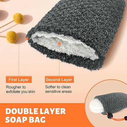 MIG4U Exfoliating Soap Bag for Shower