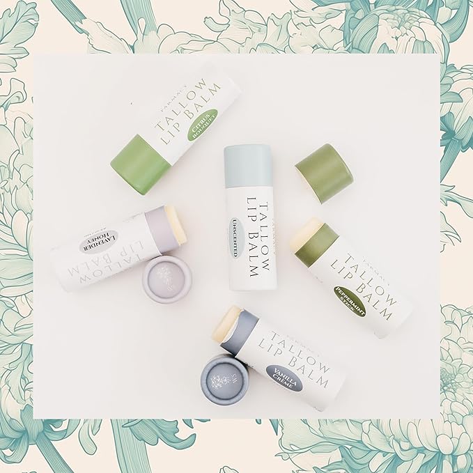 Organic Tallow Lip Balm (Lavender &