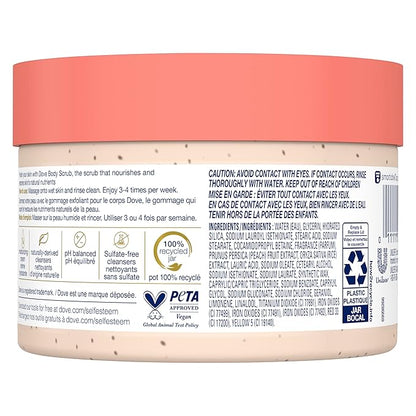 Dove Body Scrub White Peach &