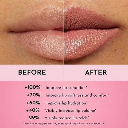 Lawless Forget the Filler Lip-Plumping Line-Smoothing Satin Cream Lipstick - Soft Truffle - Natural Ingredients Smooth and Hydrate Lips for a Plumper, Fuller Look - 3.7g