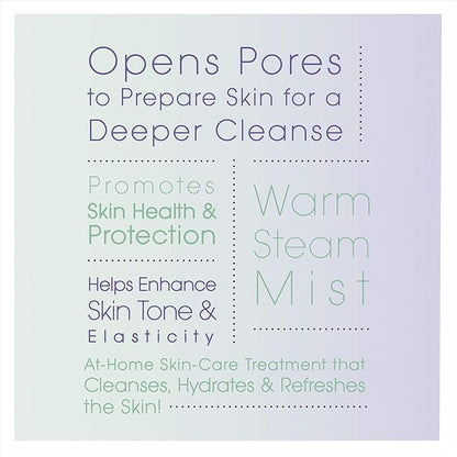 True Glow by Conair Gentle Mist Moisturizing Facial Steamer with Cleansing Brush