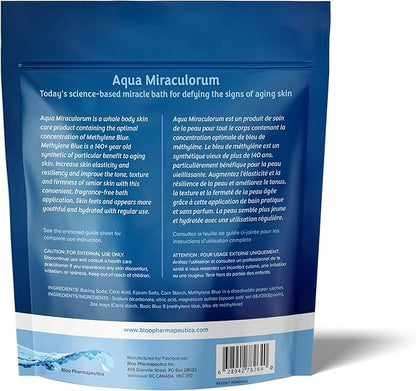 Methylene Blue Bath Soak | Age Defying Serum for Aging and Fragile Skin | Supplement for Defying The Signs of Aging Fragile Skin | USP Pharmaceutical Grade | 10 Dissolvable Sachets