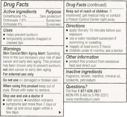 Natural Ice Medicated Lip Protectant/Sunscreen SPF