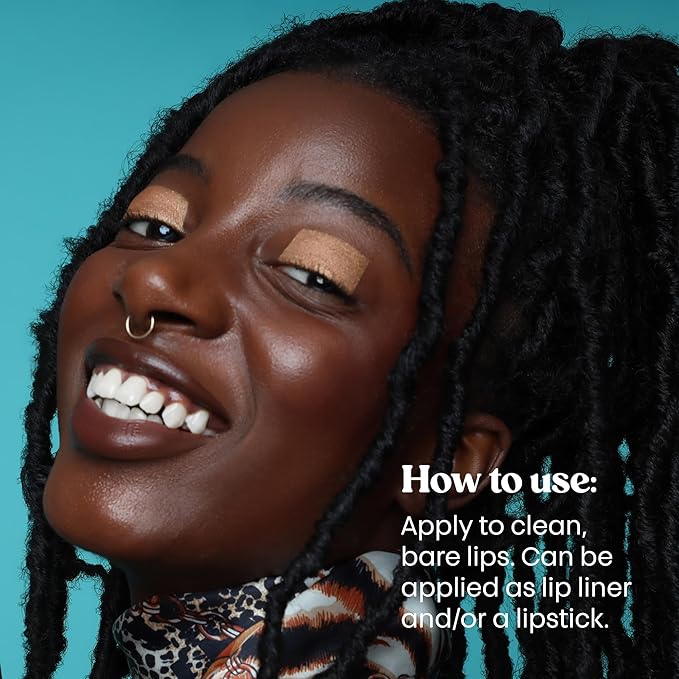 Thread Beauty Color It Vegan Lipstick, Moisturizing Lip Color with a Satin Matte Finish, Lovely – Burgundy Brown