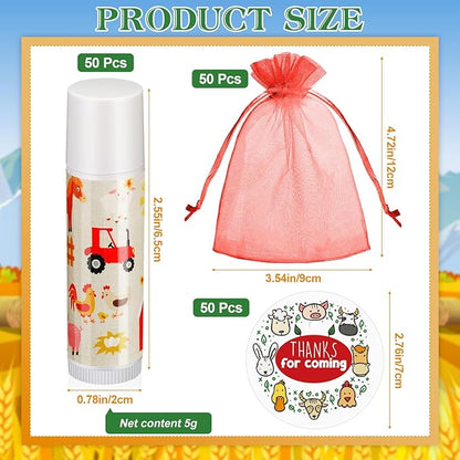 Fumete 50 Pack Baby Shower Farm Classroom