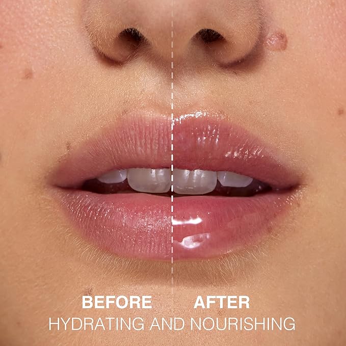 Double Pleasure Lip Oil - Moisturizing Lip Gloss for Women - Softening Glow Lip Plumper Gloss - Hydrating Lip Glow Oil - Plumping Lip Gloss Oil with Silicone Applicator (Adrenaline Shot)