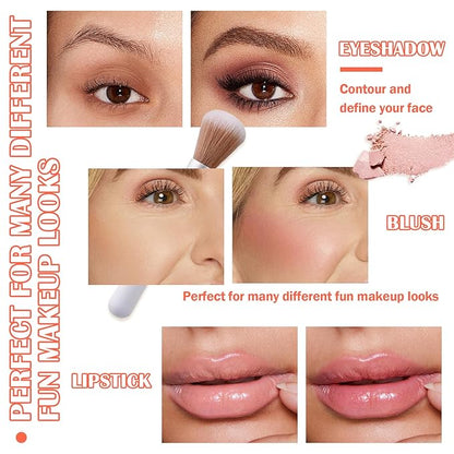 8 Colors Blush Palette,Shimmer Silky Matte Blush Powder