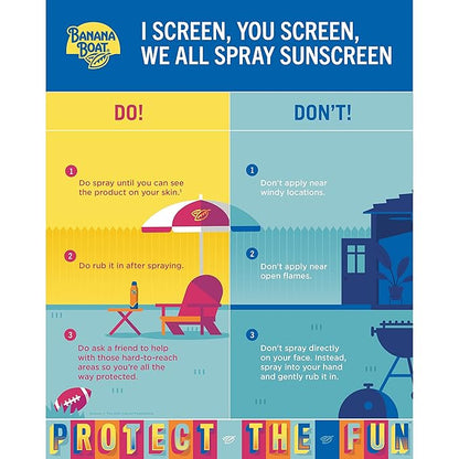 Banana Boat Sport Ultra SPF 50 Sunscreen Spray Twin Pack | Banana Boat Sunscreen Spray SPF 50, Spray On Sunscreen, Water Resistant Sunscreen, Oxybenzone Free Sunscreen Pack, 6oz each