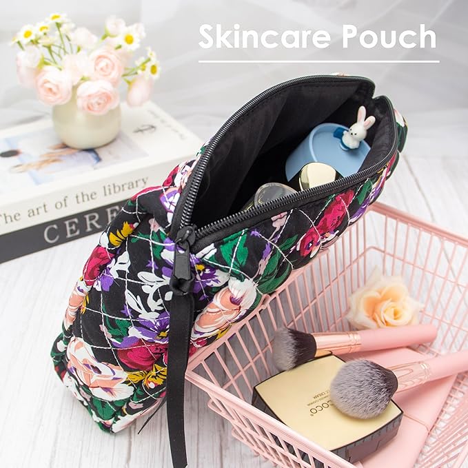 Pazimiik cotton makeup bag for