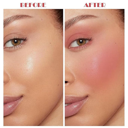 Cream Blush Makeup,Buildable Blush Stick for Cheeks,Matte Finish,Long Multi Stick