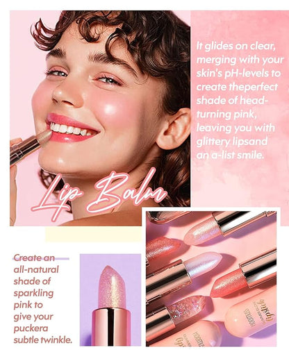 Glimmer Balm, Tinted Lip Balm Long (Pearl)