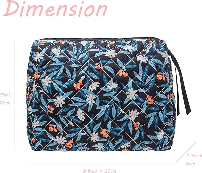Pazimiik cotton makeup bag for