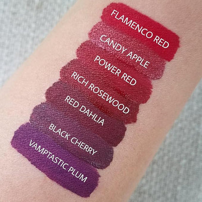 Aromi True Maroon Matte Liquid Lipstick | Dark Red Lip Color with Warm Undertones, Bordeaux Lipstick, Vegan, Cruelty-free, Long-wear, Waterproof (Rich Rosewood)