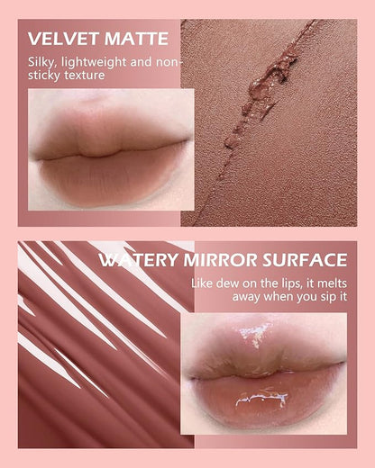 Matte Liquid Lipstick & Glow Lip Oil Gloss Glow
