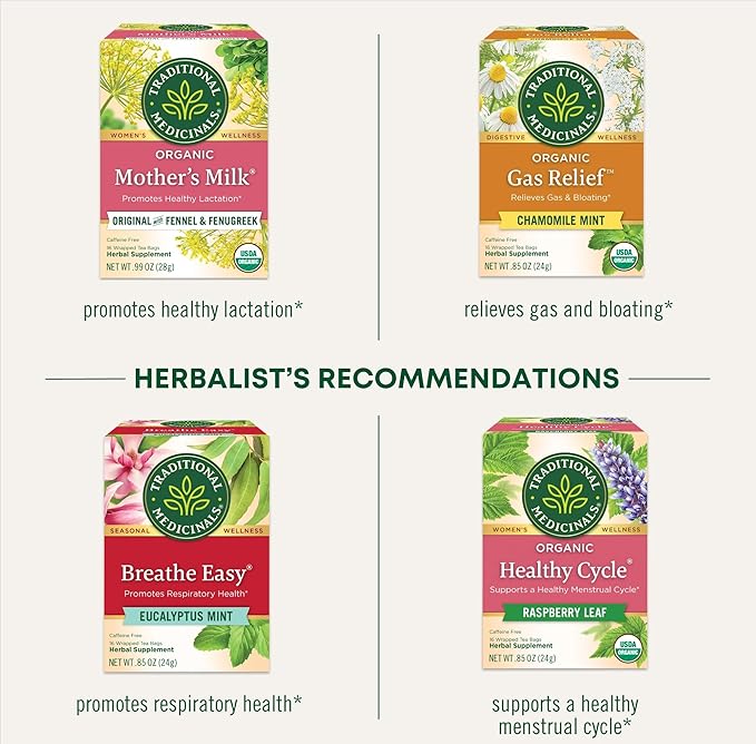 Traditional Medicinals Tea, Organic Fennel, Promotes Healthy Digestion, 16 Tea Bags