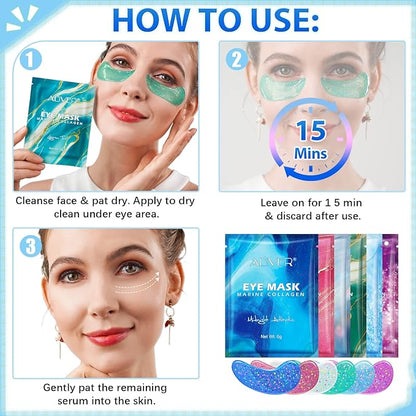 Eye gels with natural marine