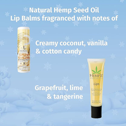 Hempz Holiday Lip Balm Trio Gift Vanilla