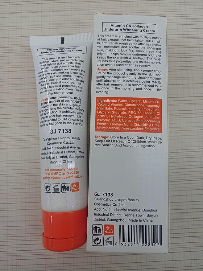 Underarm Skin Whitening Cream,Moisturizing Lighten Cream