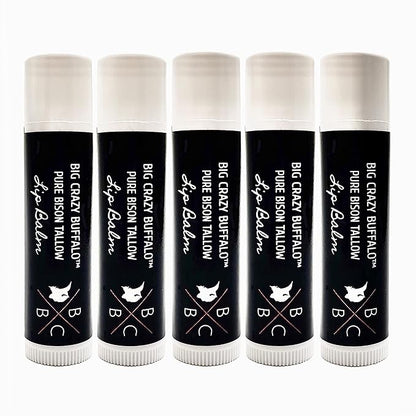 Pure Bison Tallow Lip Balm, Unscented, Lips