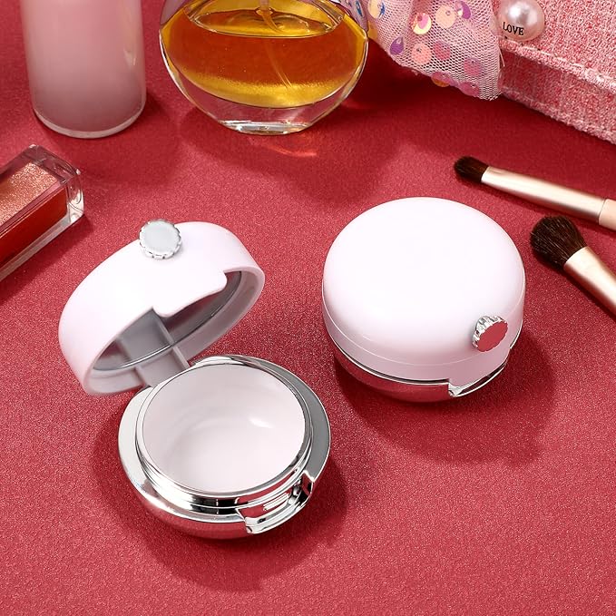 Beaupretty 2 Pieces Plastic Lips Balm Jars Empty