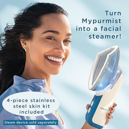 Mypurmist Facial Steam Mask Accessory - Convert Mypurmist Free/2 into Professional Facial Steamer, Hydrate Skin, Unclog Pores, Includes 4-Piece Skin Kit for Blackhead Removal